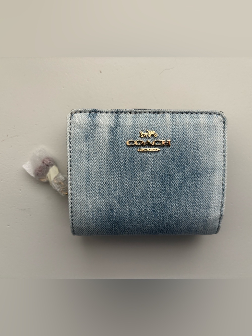 Coach Denim Snap Wallet In Loves Denim SOLD OUT Rare Charm NWT